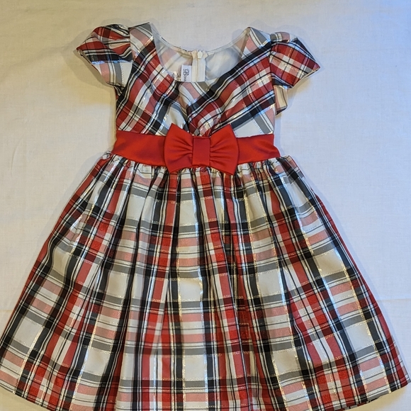Bonnie Jean Other - NWOT..Bonnie Jean metallic plaid Holiday  party dress size 4